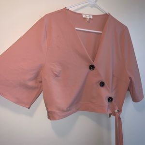Pink Cropped Top
